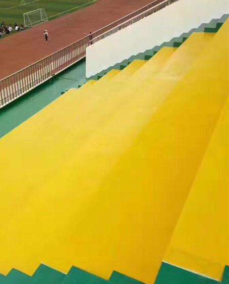 寿阳球场台阶翻新修补改造
